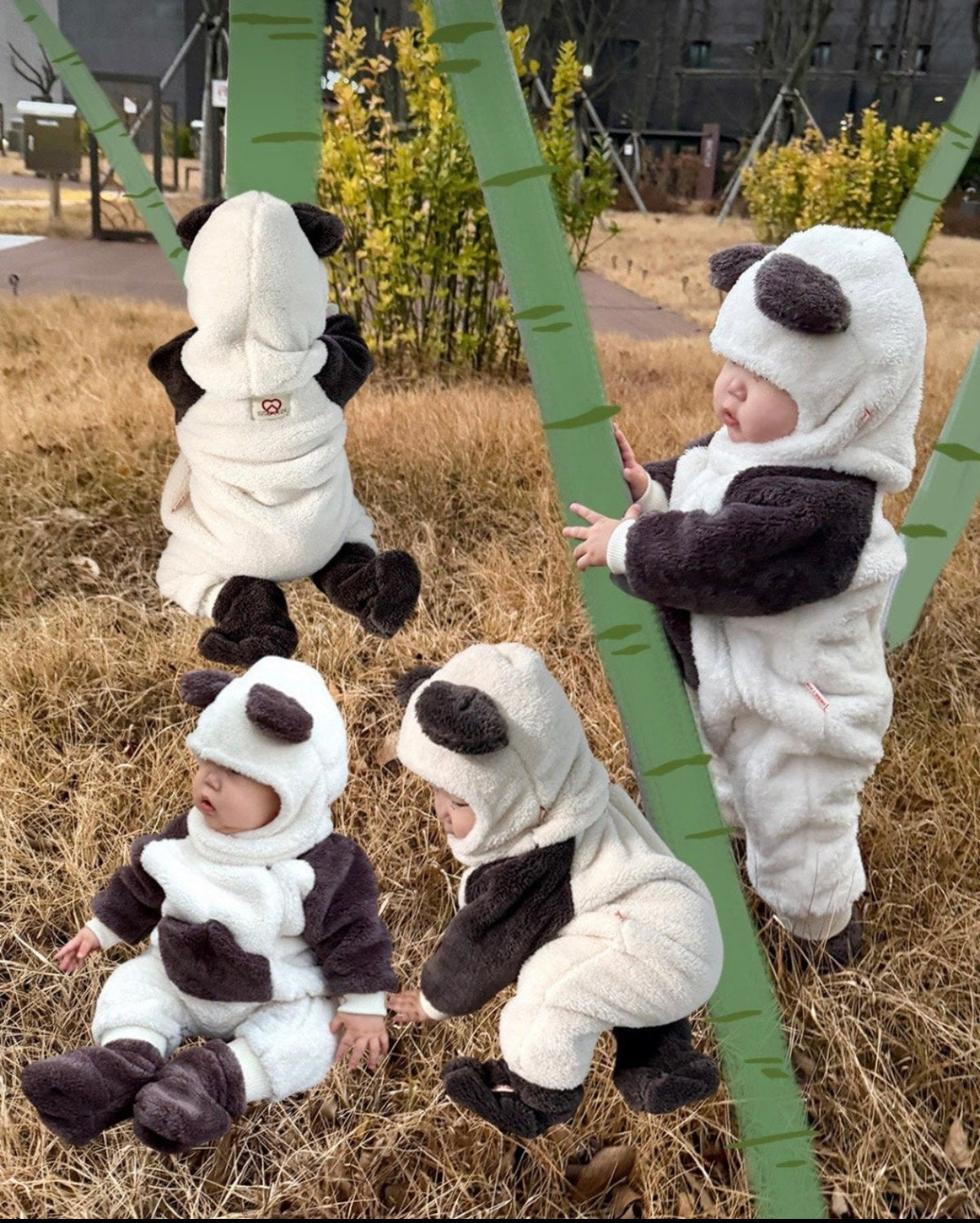 Kinder Panda Suit
