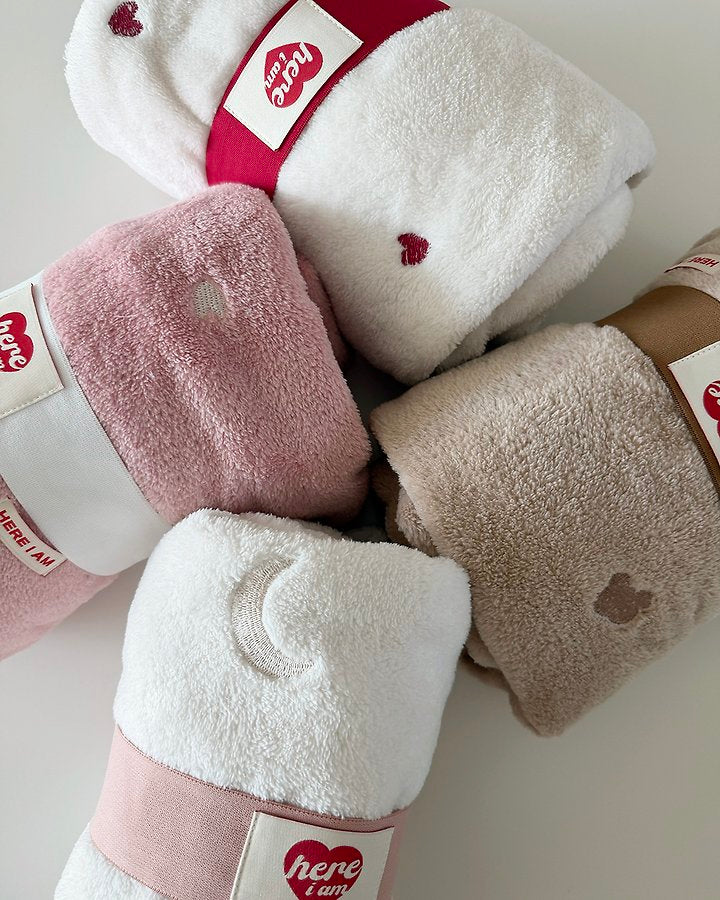 Cozy Embroidered Microfiber Blanket