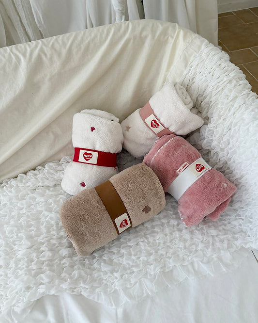 Cozy Embroidered Microfiber Blanket