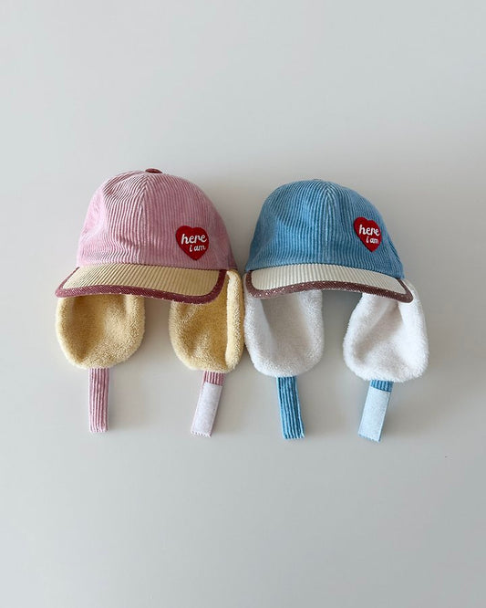 Heart Corduroy Cap