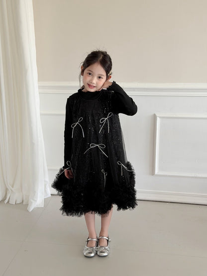 Black Ribbon Dress