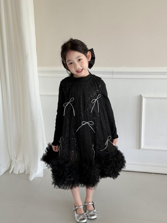 Black Ribbon Dress
