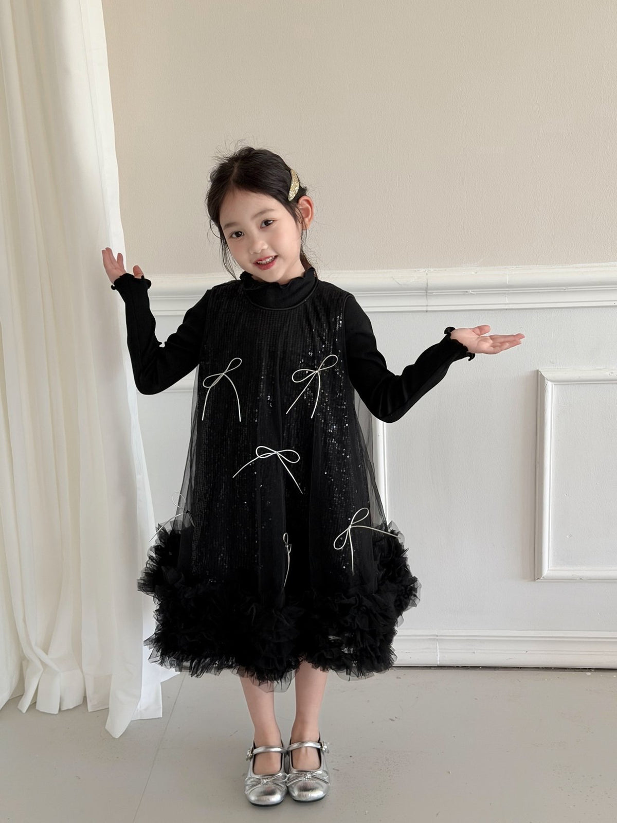 Black Ribbon Dress
