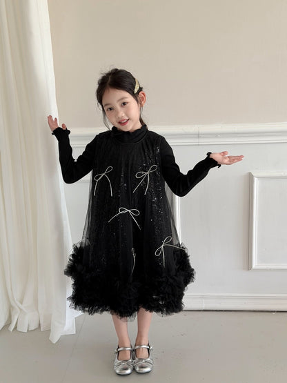Black Ribbon Dress