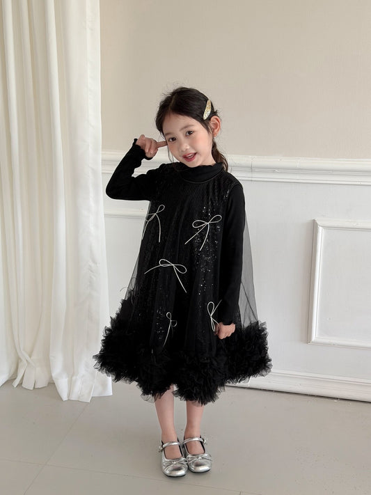 Black Ribbon Dress