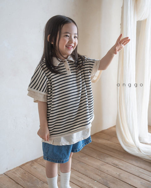 Collar waffle shirts