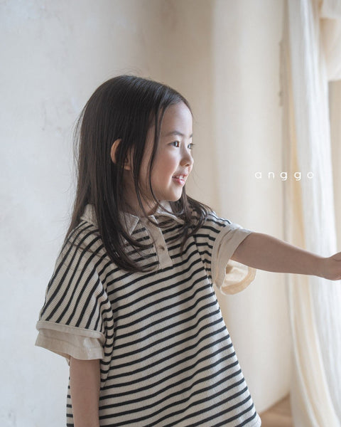 Collar waffle shirts