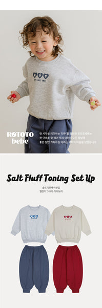 솔트기모배색셋업  Salt Fluff Toning Set-up