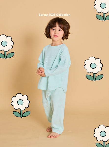 Floral Ribbed Set