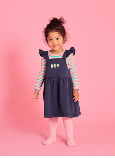 Floral Pinafore Dress
