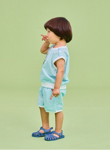트로피컬우븐셋업 블루